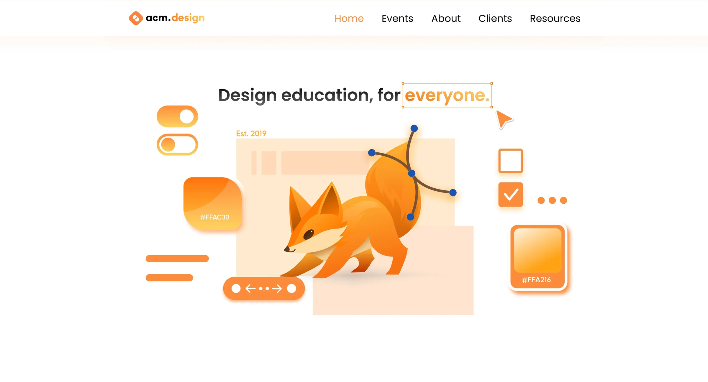 ACM Design Website Redesign cover