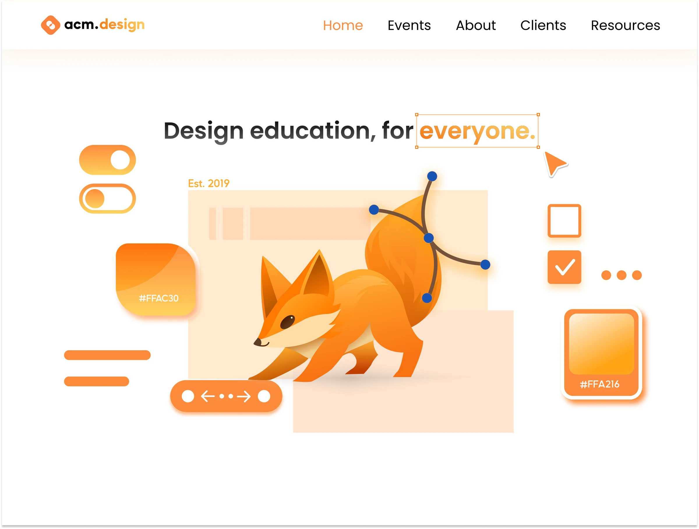 ACM Design Website Redesign cover