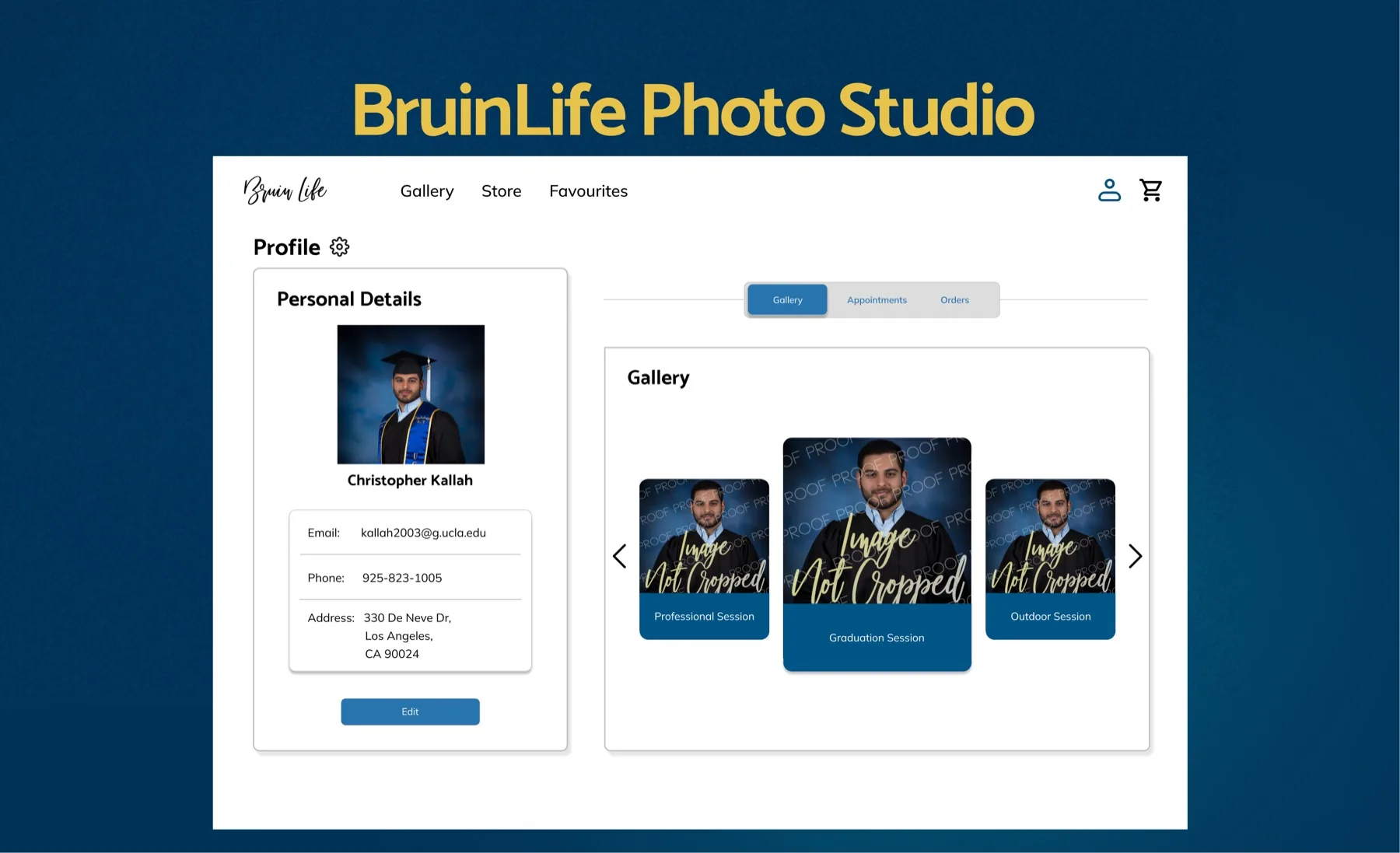 BruinLife Photo Studio project cover