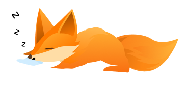 Sleeping Fox Mascot
